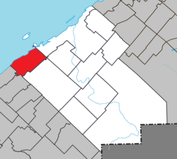 Location within Rimouski-Neigette RCM