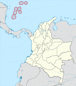 Dipartimento dell'Arcipelago di San Andrés, Providencia e Santa Catalina – Localizzazione