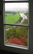 Fensterblick vom Schloss auf die Weser
