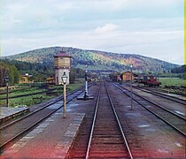 Estació de Simskaia al tram Samara-Zlatoüst, ca. 1910