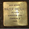 Stolperstein Friedrichstraße 19 Walter Breslau