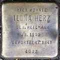Stolperstein für Ilona Herz (Roonstraße 28)