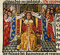 Folio 60v.: The coronation of Alexander.