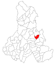 Location in Harghita County