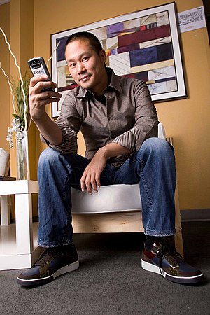 This is a picture of Tony Hsieh, CEO of Zappos.