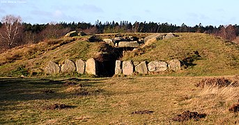 Tomba de pasaje a la feudo de Tustrup, Danmarc