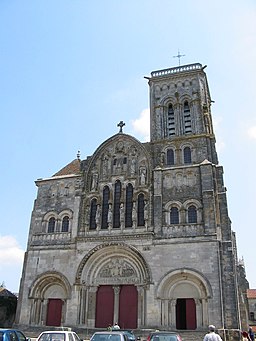 Kirken La Madeleine i Vézelay.