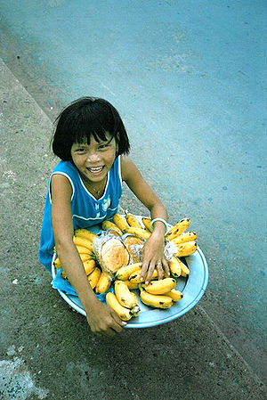 Vietnam Saigon Child in the Street