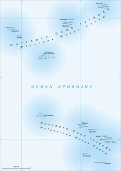 Isole Cook settentrionali - Localizzazione