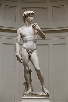 Michelangelo's David, one of the symbols of Italian Renaissance 'David' by Michelangelo Fir JBU005.jpg