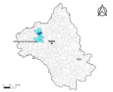 Auzits dans le canton d'Enne et Alzou en 2020.