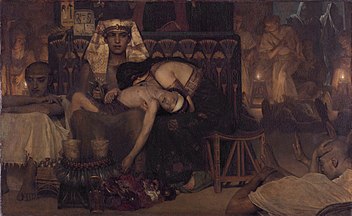 La morte del primogenito del faraone (1872)