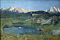 „Alpių peizažas saulėlydyje“, 1897 m., Štedelio muziejus