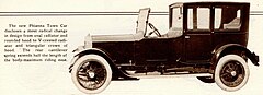 1919 Phianna Town Car - New York Auto Show display - Motor Life magazine