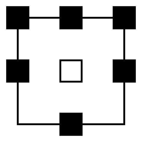 File:6 1 channels surround sound.svg