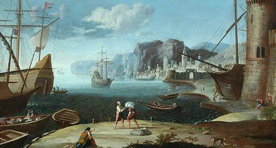 A Seaport on a Rocky Coast, Bowes Museum, England