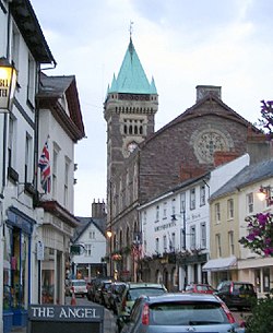 Centro da cidade de Abergavenny