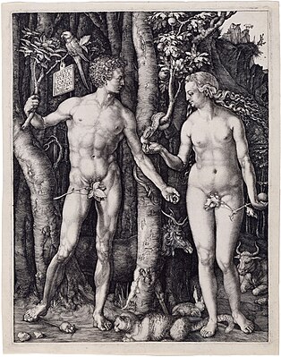 Albrecht Dürer, Adam and Eve, 1504, Engraving.jpg