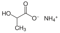 Strukturformel von Ammoniumlactat