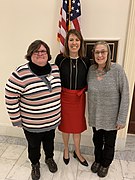 Cindy Axne with constituents