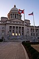 The entrance to the State Capitol