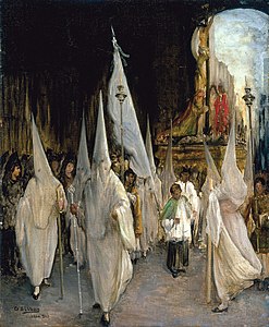 La procesión de las Siete Palabras, de Gonzalo Bilbao, 1902.