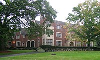 McGinnis and Walsh designed this 39,000 sq. ft. Tudor Revival mansion, known as the Bishop Gallagher House (1925), in Palmer Woods Historic District Bishop Gallagher residence, Palmer Woods, Detroit.jpg