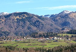 pogled na Brezje nad Kamnikom