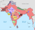 Mapa dl Raj Británico/The British Raj Map/Il-British Raj Mappa