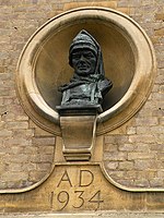 Head of Robert Falcon Scott, Cambridge