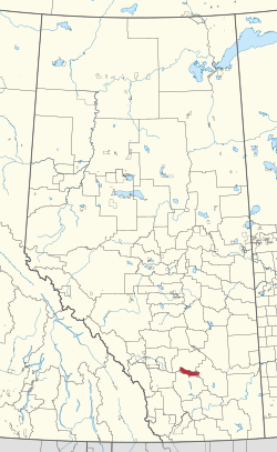 Location in Alberta