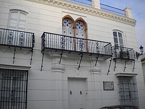 Vista de la Casa Natal de Juan Ramón Jiménez. ...