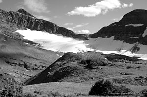 Chaney Glacier in Glacier National Park (U.S.)...