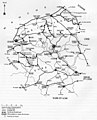 Carte du réseau ferroviaire régional