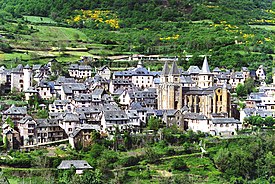 Visão geral de Conques.