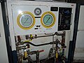 Control panel of a basic deck decompression chamber