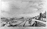 Zicht naar het westen vanaf St-Pieterspoort (1783)