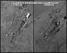 Pre- and post-strike images of destroyed Pristina radar facility. Defense.gov News Photo 990420-O-9999M-004.jpg