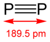 Stick model of diphosphorus