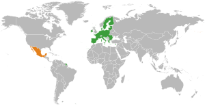 Vertragsparteien des Freihandelsabkommens zwischen Mexiko und der Europäischen Union