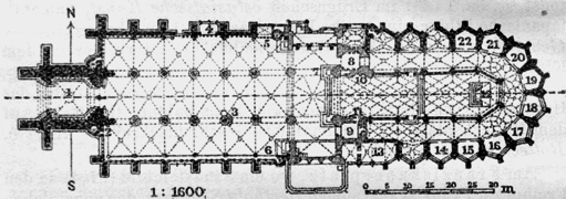 Planta de la catedral.