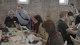 Fact-checking the UK's EU referendum Full Fact Wikipedia EU Referendum editathon 79.JPG