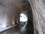 Inside the tunnel