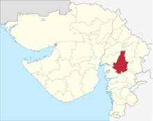 Gujarat Vadodara district.png