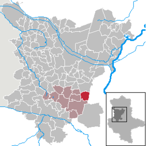 Location of Hohendodeleben within the Börde district