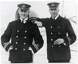 Ноэль Лоренс (справа) и Макс Хортон на Балтике в период Первой мировой войны