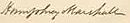 Firma di Humphrey Marshall