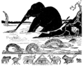 Illustration xylographiée pour L'Enfant d'éléphant de Rudyard Kipling