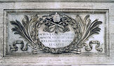 Inschrift auf der Portalsäule von St. Johannes im Lateran