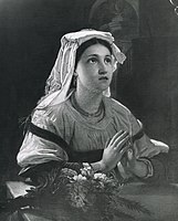 Italian Girl at Prayer, circa 1848, oil painting, 0 × 0 cm (0 x 0 in.), collection of Tennessee State Library and Archives